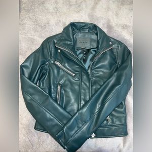 Dark Green Leather Jacket